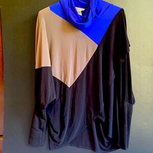 JOSEPH RIBKOFF Knit Color Block Top